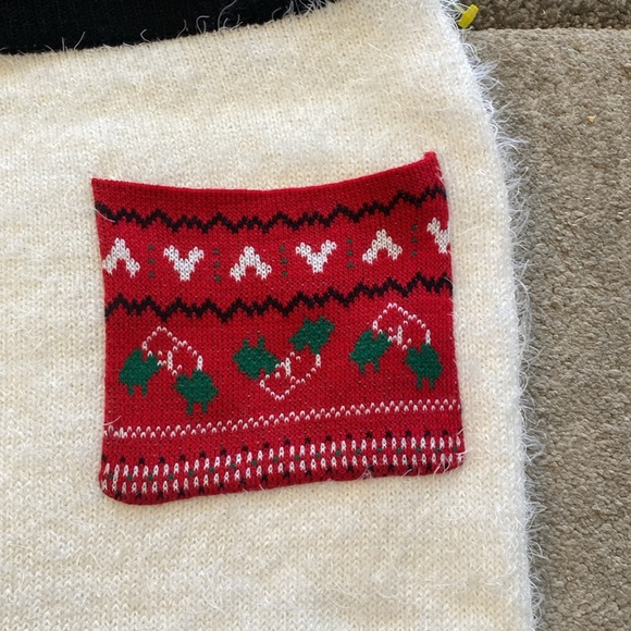 No Boundries Ladies Knit Christmas Top & Skirt Set, 2-Piece - Picture 5 of 8